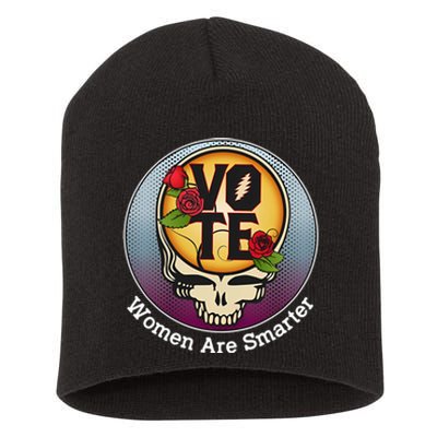 Vote Women Are Smarter Short Acrylic Beanie