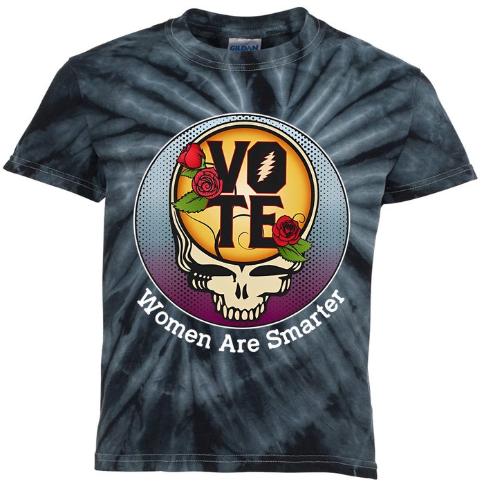 Vote Women Are Smarter Kids Tie-Dye T-Shirt