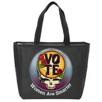 Vote Women Are Smarter Zip Tote Bag