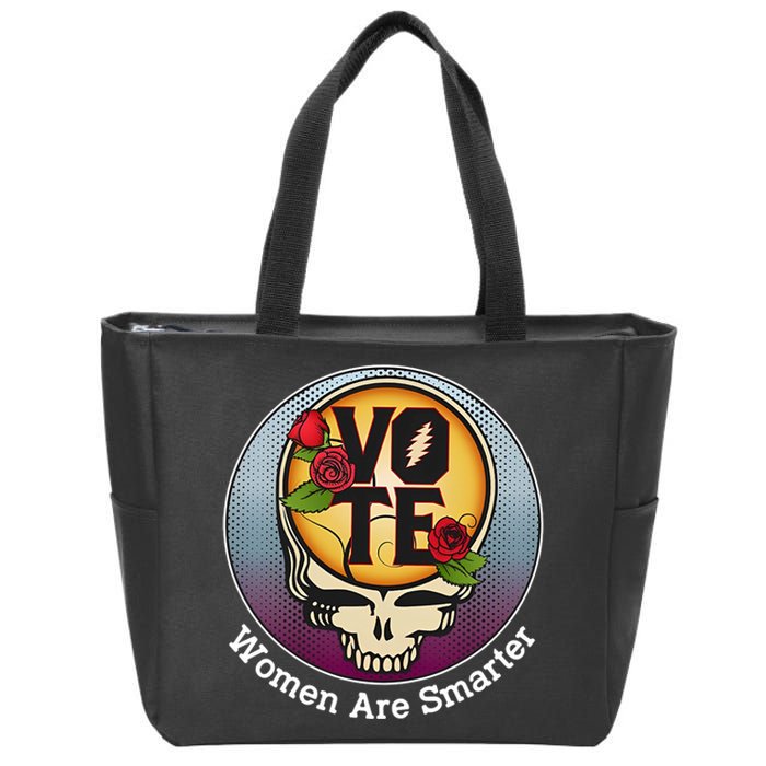 Vote Women Are Smarter Zip Tote Bag