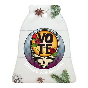 Vote Women Are Smarter Ceramic Bell Ornament