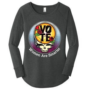 Vote Women Are Smarter Women's Perfect Tri Tunic Long Sleeve Shirt