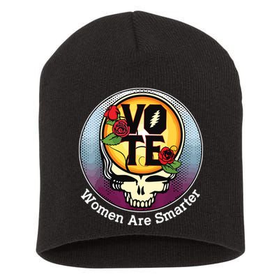 Vote Women Are Smarter Short Acrylic Beanie