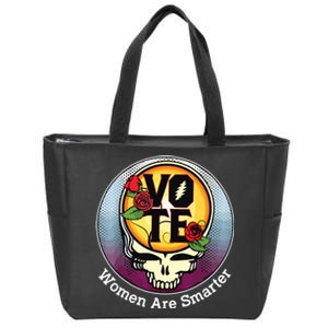 Vote Women Are Smarter Zip Tote Bag