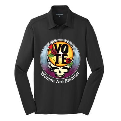 Vote Women Are Smarter Silk Touch Performance Long Sleeve Polo