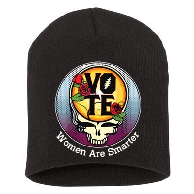 Vote Women Are Smarter Short Acrylic Beanie