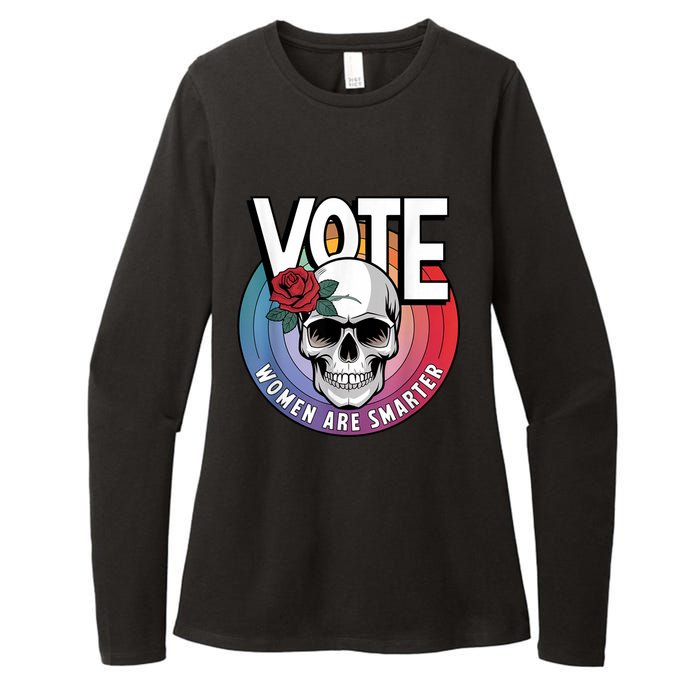 Vote Women Are Smarter Womens CVC Long Sleeve Shirt