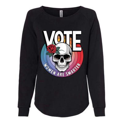 Vote Women Are Smarter Womens California Wash Sweatshirt