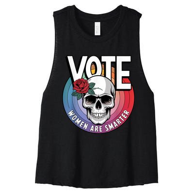 Vote Women Are Smarter Women's Racerback Cropped Tank