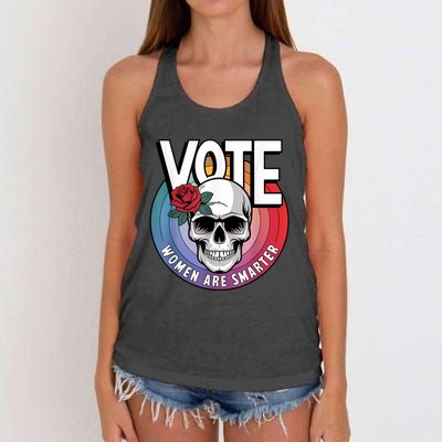 Vote Women Are Smarter Women's Knotted Racerback Tank