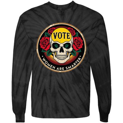 Vote Women Are Smarter Tie-Dye Long Sleeve Shirt