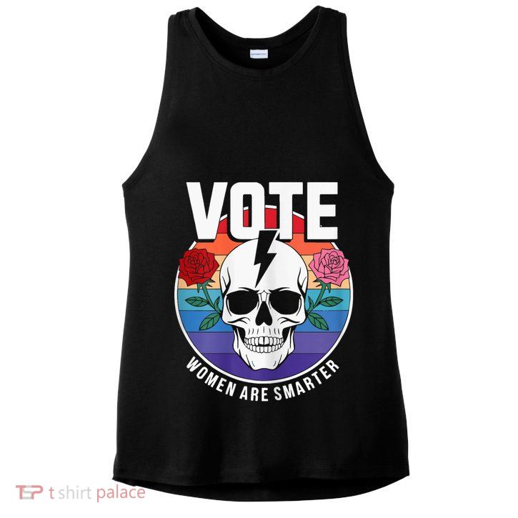 Vote Women Are Smarter Ladies PosiCharge Tri-Blend Wicking Tank