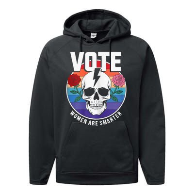 Vote Women Are Smarter Performance Fleece Hoodie