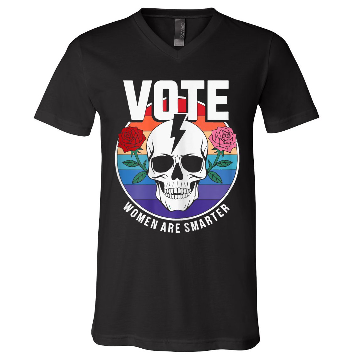 Vote Women Are Smarter V-Neck T-Shirt