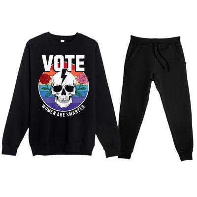 Vote Women Are Smarter Premium Crewneck Sweatsuit Set