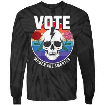 Vote Women Are Smarter Tie-Dye Long Sleeve Shirt