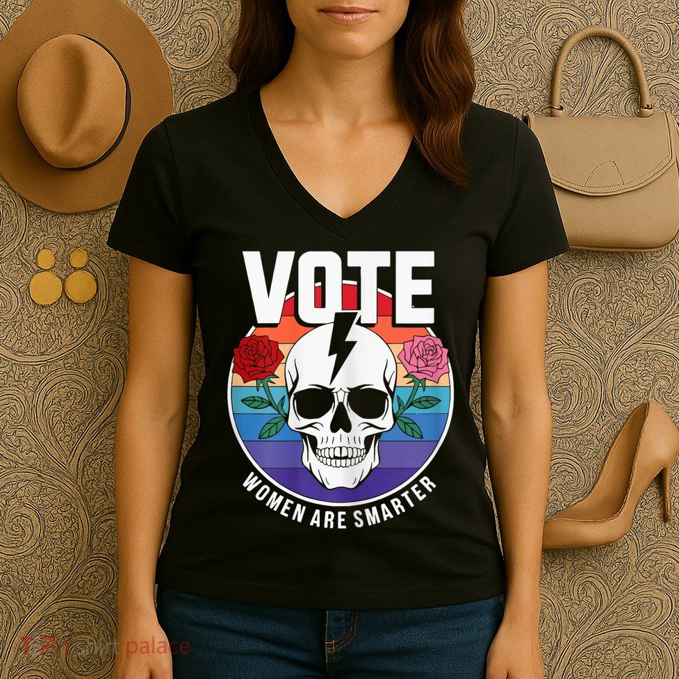Vote Women Are Smarter Women's V-Neck T-Shirt