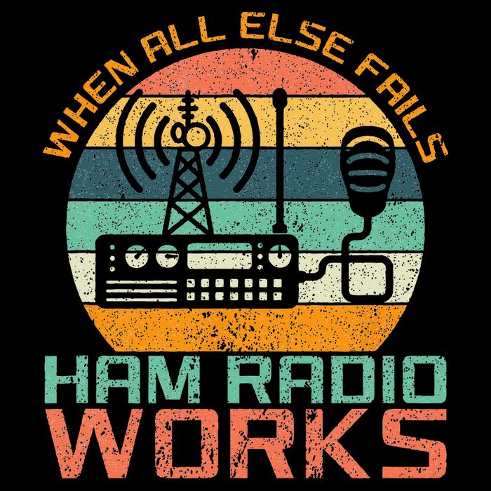 Vintage When All Else Fails Ham Radio Works Amateur Radio Button