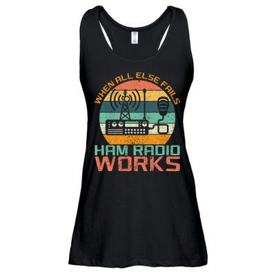 Vintage When All Else Fails Ham Radio Works Amateur Radio Ladies Essential Flowy Tank