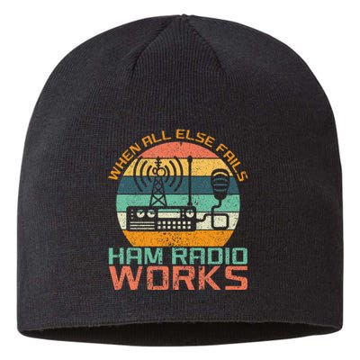 Vintage When All Else Fails Ham Radio Works Amateur Radio Sustainable Beanie