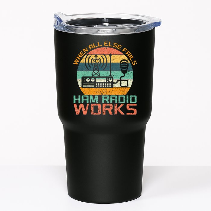 Vintage When All Else Fails Ham Radio Works Amateur Radio Tumbler