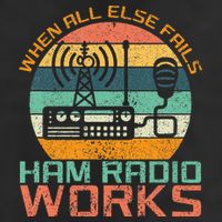 Vintage When All Else Fails Ham Radio Works Amateur Radio Golf Towel