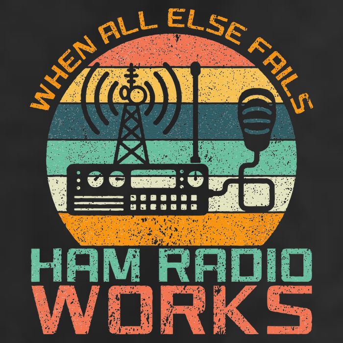 Vintage When All Else Fails Ham Radio Works Amateur Radio Golf Towel