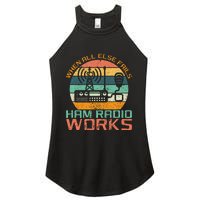 Vintage When All Else Fails Ham Radio Works Amateur Radio Women's Perfect Tri Rocker Tank