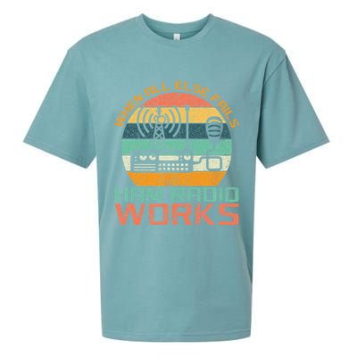Vintage When All Else Fails Ham Radio Works Amateur Radio Sueded Cloud Jersey T-Shirt