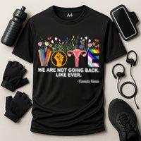 Vote We Are Not Going Back Like Ever Kamala Harris Cooling Performance Crew T-Shirt