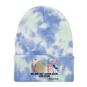 Vote We Are Not Going Back Like Ever Kamala Harris Tie Dye 12in Knit Beanie