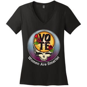 Vote Women Are Smarter Women's V-Neck T-Shirt