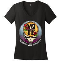 Vote Women Are Smarter Women's V-Neck T-Shirt