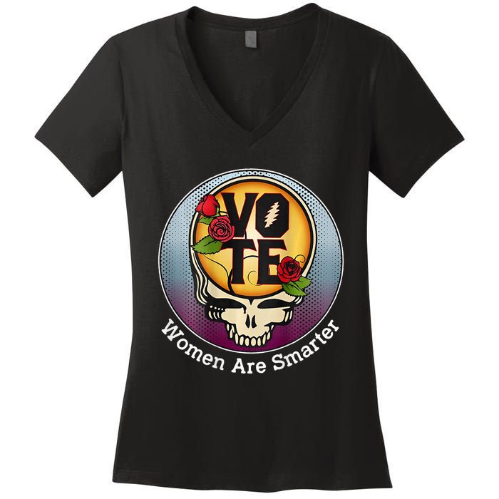 Vote Women Are Smarter Women's V-Neck T-Shirt