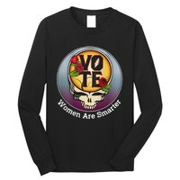 Vote Women Are Smarter Funny Gift Long Sleeve Shirt