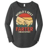 Vintage World's Best Farter I Mean Father Women's Perfect Tri Tunic Long Sleeve Shirt