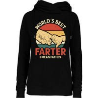 Vintage World's Best Farter I Mean Father Womens Funnel Neck Pullover Hood