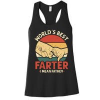 Vintage World's Best Farter I Mean Father Women's Racerback Tank