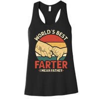 Vintage Worlds Best Farter I Mean Father Women's Racerback Tank