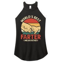 Vintage Worlds Best Farter I Mean Father Women's Perfect Tri Rocker Tank