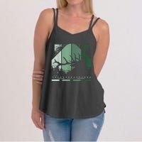 Vintage Whitetail Buck Deer Hunting Women's Strappy Tank