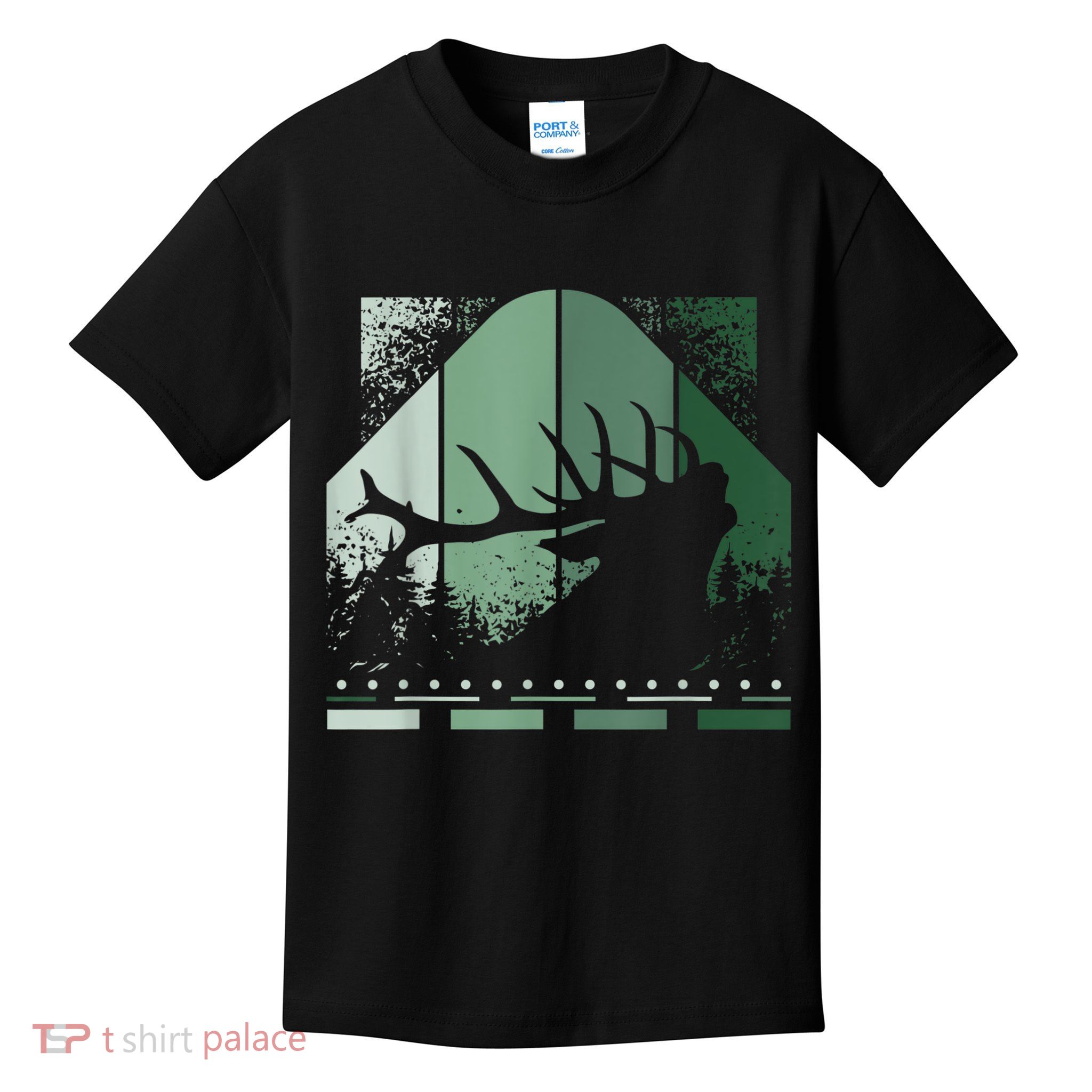 Vintage Whitetail Buck Deer Hunting Kids T-Shirt