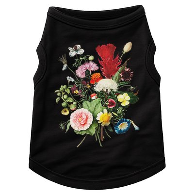 Vintage Wild Botanical Flower Cottagecore Gardening Bouquet Doggie Tank