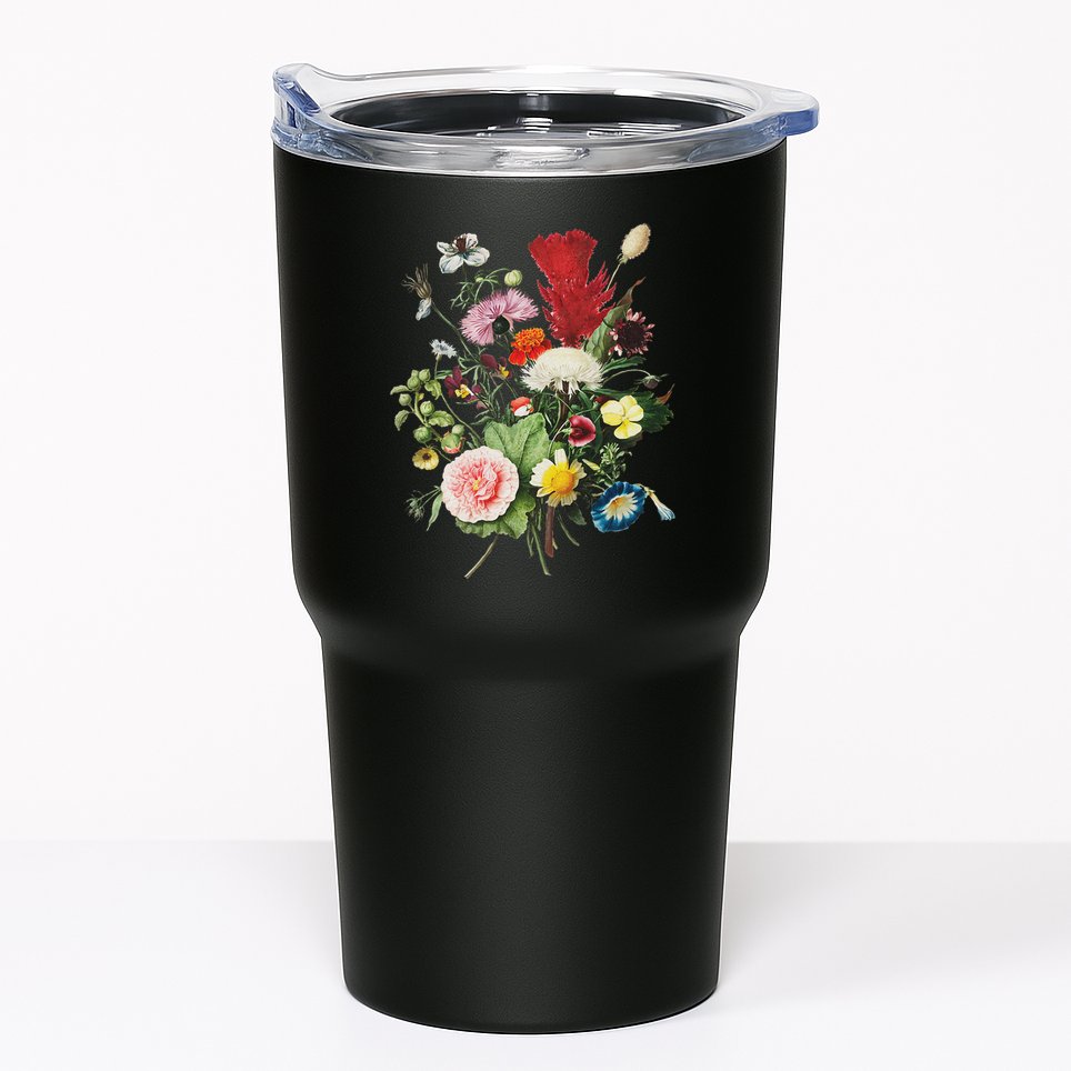 Vintage Wild Botanical Flower Cottagecore Gardening Bouquet Tumbler