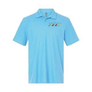 Violin With Bows Orchestra Gift Softstyle Adult Sport Polo