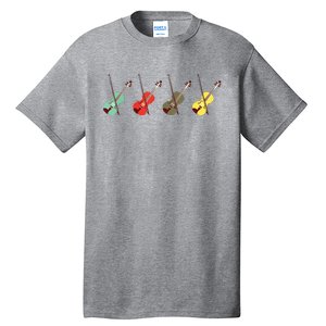 Violin With Bows Orchestra Gift Tall T-Shirt