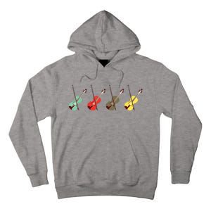 Violin With Bows Orchestra Gift Tall Hoodie