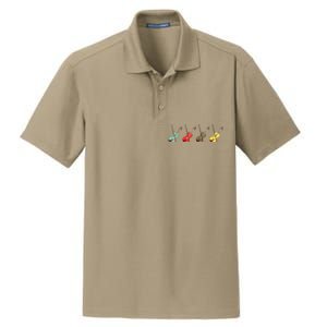 Violin With Bows Orchestra Gift Dry Zone Grid Polo