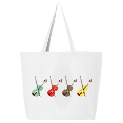 Violin With Bows Orchestra Gift 25L Jumbo Tote