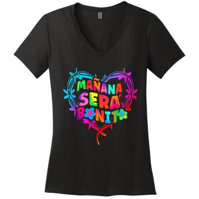 Vintage Women Birthday Karols Manana G Sera Bonitos Lover Women's V-Neck T-Shirt